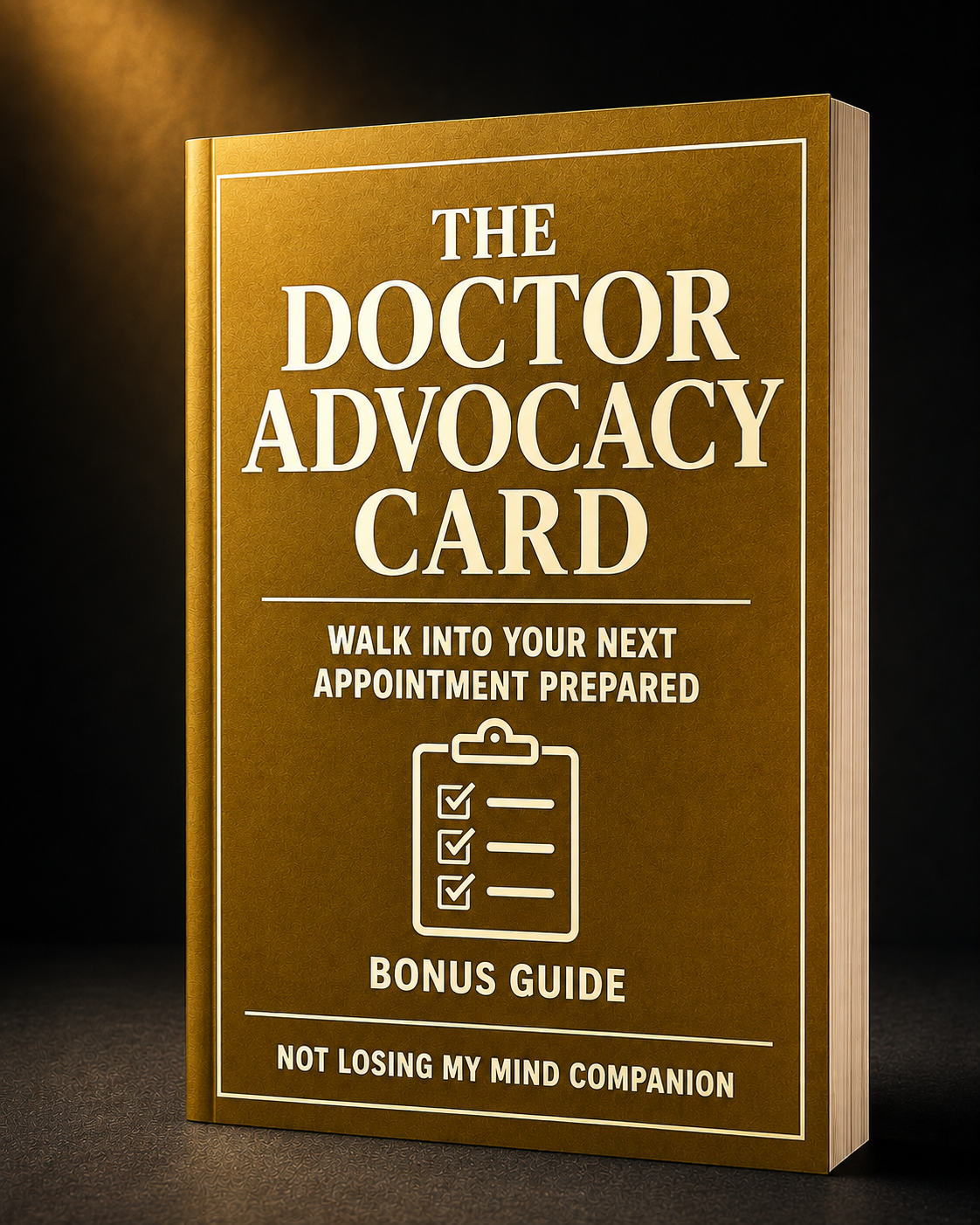 The Doctor Advocacy Card bonus guide cover