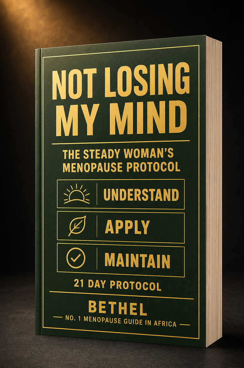 Not Losing My Mind, The Steady Woman's Menopause Protocol book cover